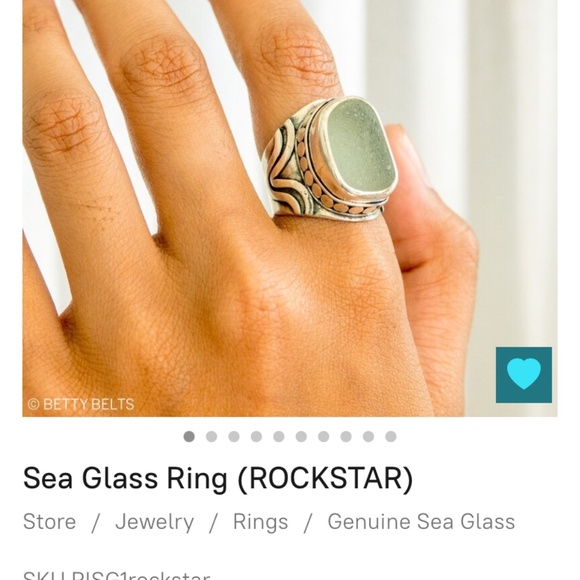 Anthropologie Jewelry - Seaglass ring size 9